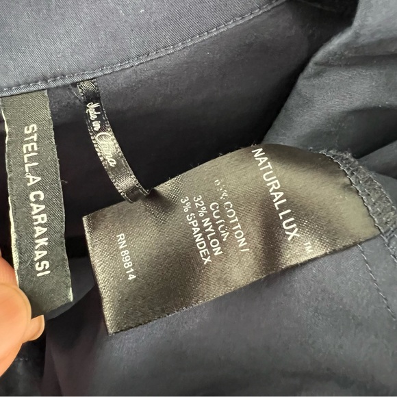 Stella Carakasi Button Up Tunic Blouse Shirt Top Oversized Poplin Size L /XL - Picture 6 of 7